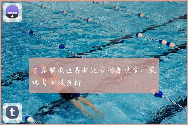 专家解读世界杯比分彩票奖金：策略与回报分析