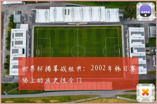 世界杯揭幕战经典:2002年韩日赛场上的历史性冷门
